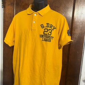 Yellow SuperDry polo
